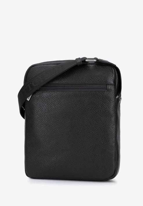 Men's leather messenger bag, black, 96-4U-806-4, Photo 2