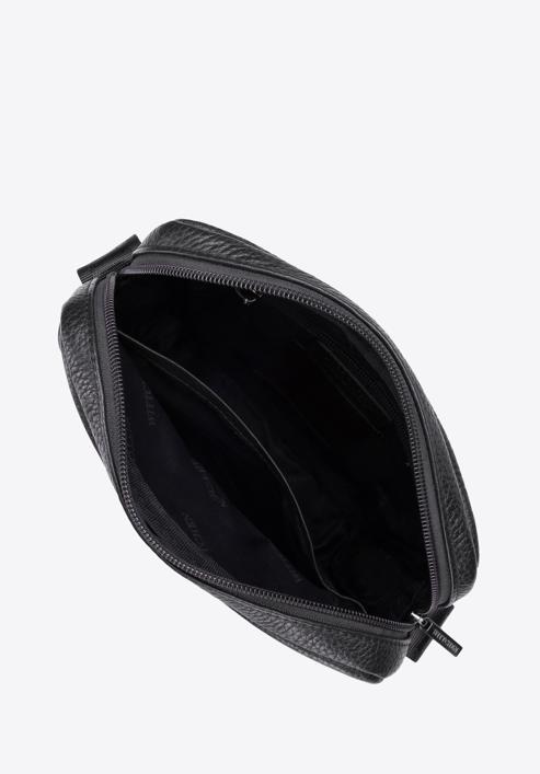 Men's leather messenger bag, black, 96-4U-806-4, Photo 3