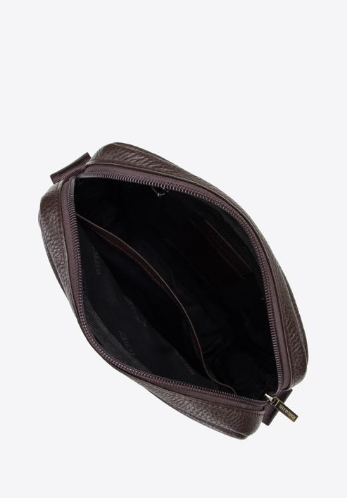 Men's leather messenger bag, brown, 96-4U-806-4, Photo 3