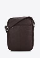 Men's leather messenger bag, dark brown, 97-4U-010-1, Photo 2
