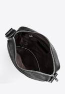 Men's small leather messenger bag, black, 97-4U-011-4, Photo 3