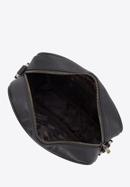 Men's messenger bag with a striped detail, black, 95-4U-101-1, Photo 3