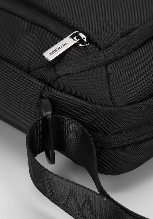 Men's messenger bag, black, 98-4P-202-1, Photo 4
