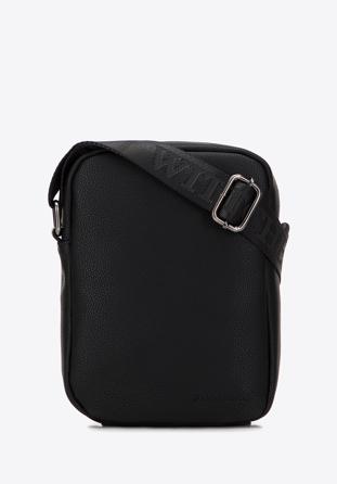 Men's faux leather messenger bag, black, 98-4P-509-1, Photo 1