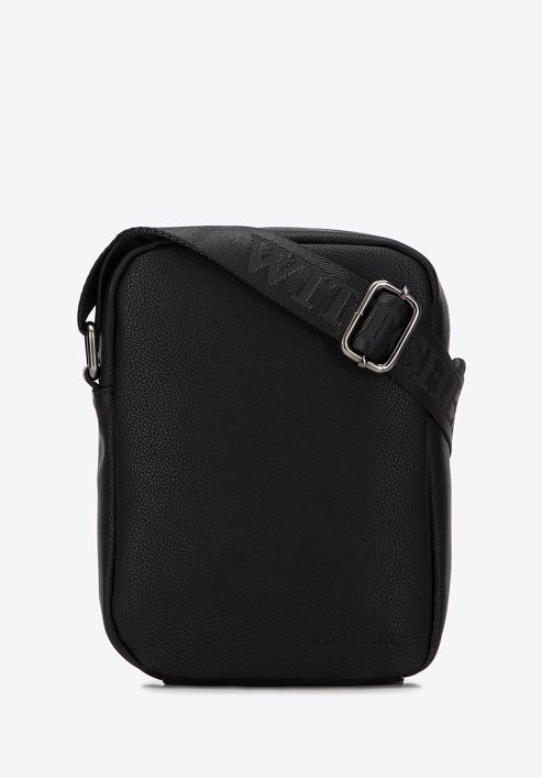 Men's faux leather messenger bag, black, 98-4P-509-4, Photo 1