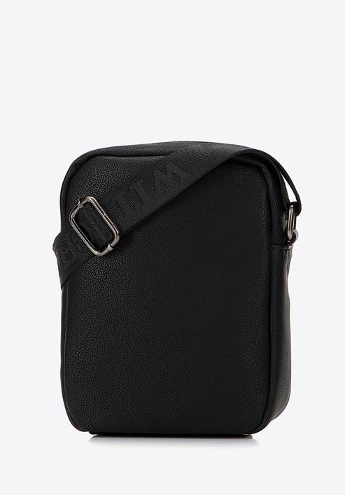 Men's faux leather messenger bag, black, 98-4P-509-1, Photo 2