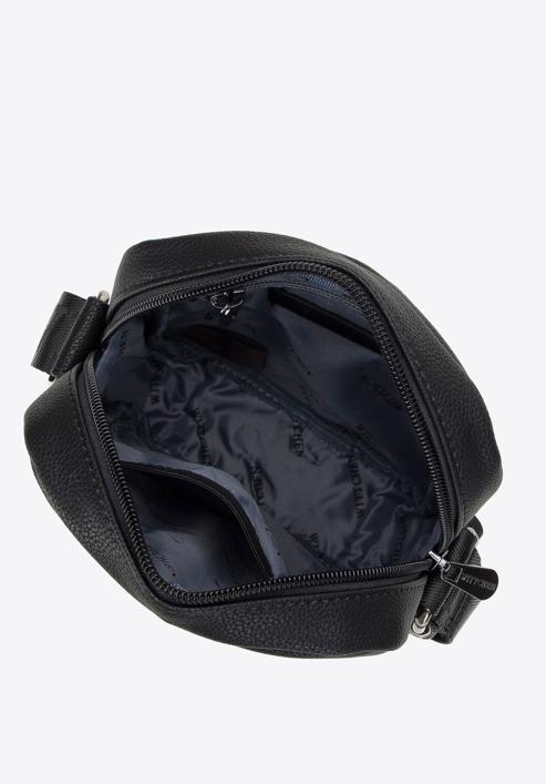 Men's faux leather messenger bag, black, 98-4P-509-4, Photo 3