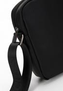 Men's faux leather messenger bag, black, 98-4P-509-1, Photo 4