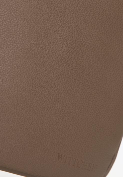 Men's faux leather messenger bag, brown, 98-4P-509-4, Photo 4