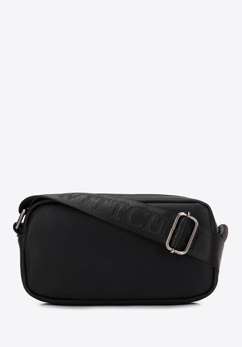 Men's faux leather messenger bag, black, 98-4P-508-4, Photo 1