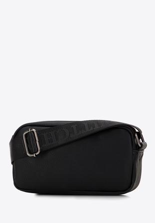Men's faux leather messenger bag, black, 98-4P-508-1, Photo 1