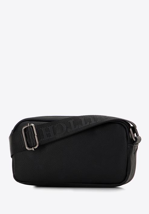 Men's faux leather messenger bag, black, 98-4P-508-4, Photo 2