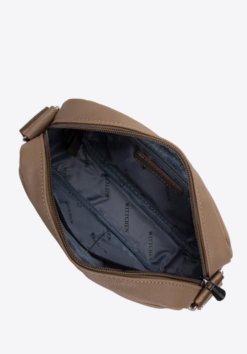 Men's faux leather messenger bag, brown, 98-4P-508-4, Photo 3
