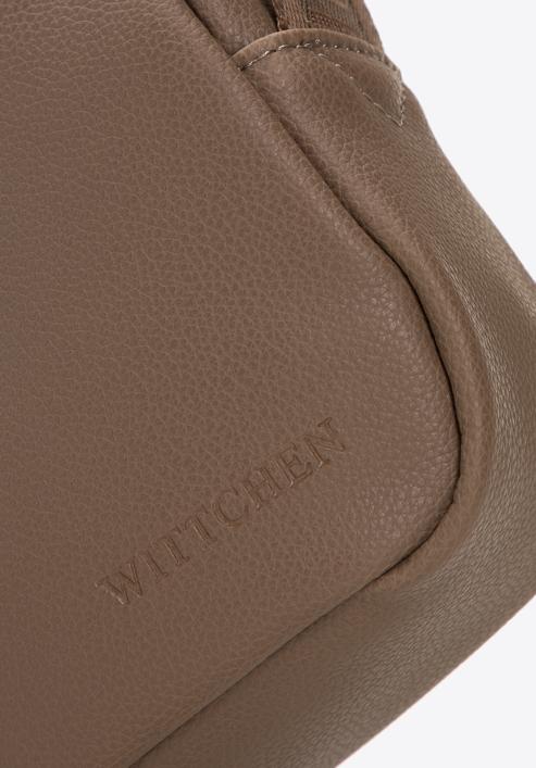 Men's faux leather messenger bag, brown, 98-4P-508-4, Photo 4