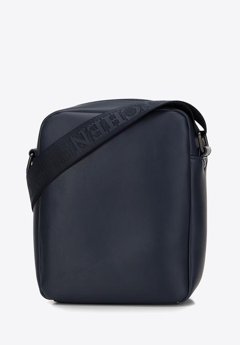 Men's faux leather messenger bag, navy blue, 98-4P-513-7, Photo 2