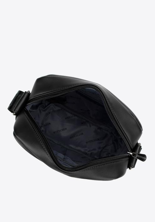 Men's faux leather messenger bag, black, 98-4P-513-1, Photo 3