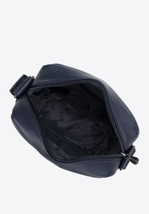 Men's faux leather messenger bag, navy blue, 98-4P-513-7, Photo 3