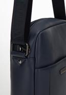 Men's faux leather messenger bag, navy blue, 98-4P-513-7, Photo 4