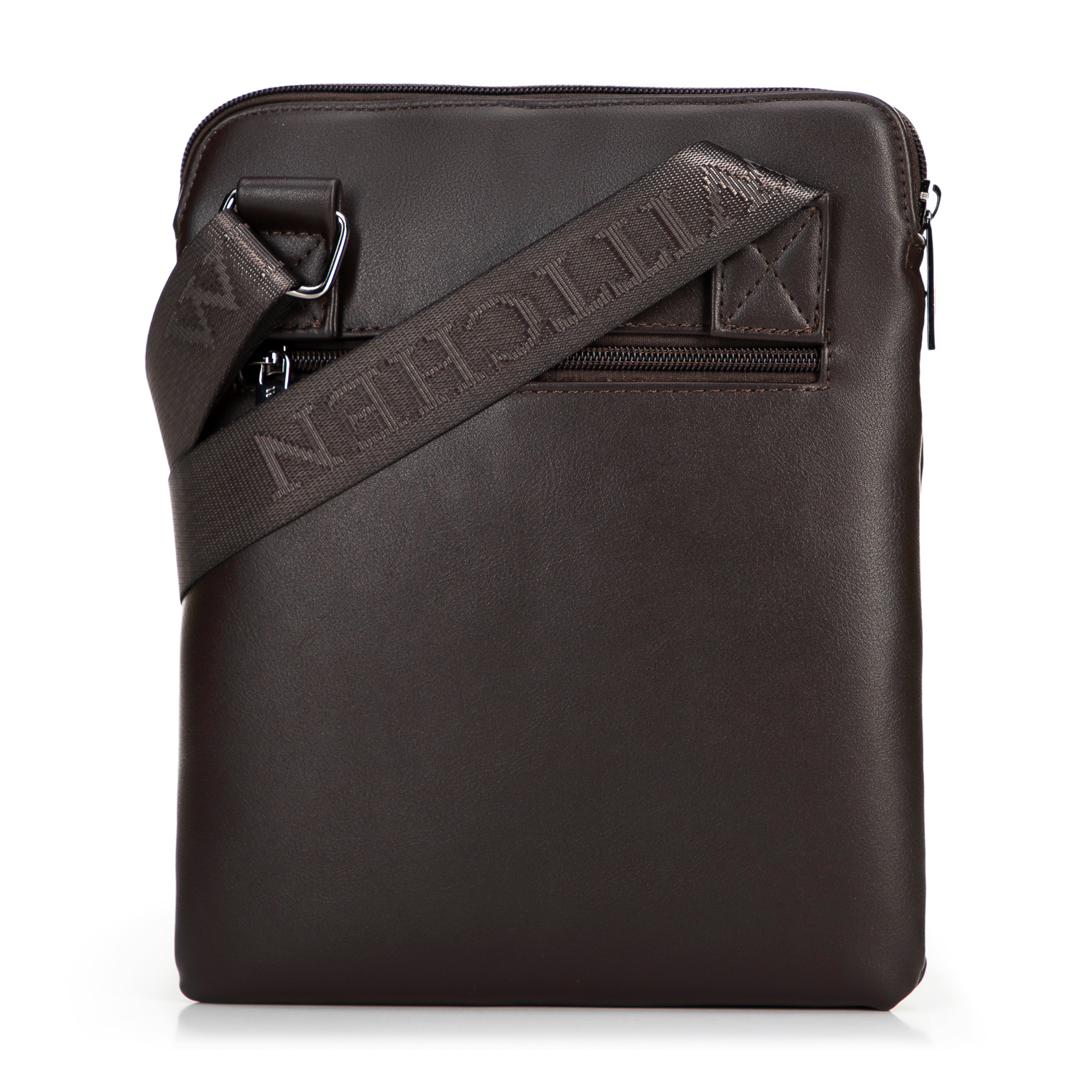 Pánska kožená crossbody taška tmavohnedá 100-4P-908-4, Vyberte variant tmavohnedá