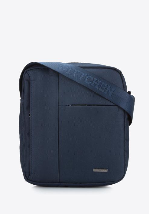 Men's small messenger bag, navy blue, 95-4P-301-7, Photo 1