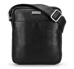 Leather messenger bag, black, 92-4U-309-1, Photo 1