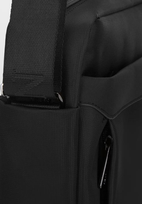 Men's messenger bag, black, 98-4P-201-1, Photo 4