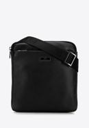 Men's leather messenger bag, black, 98-4U-901-4, Photo 1