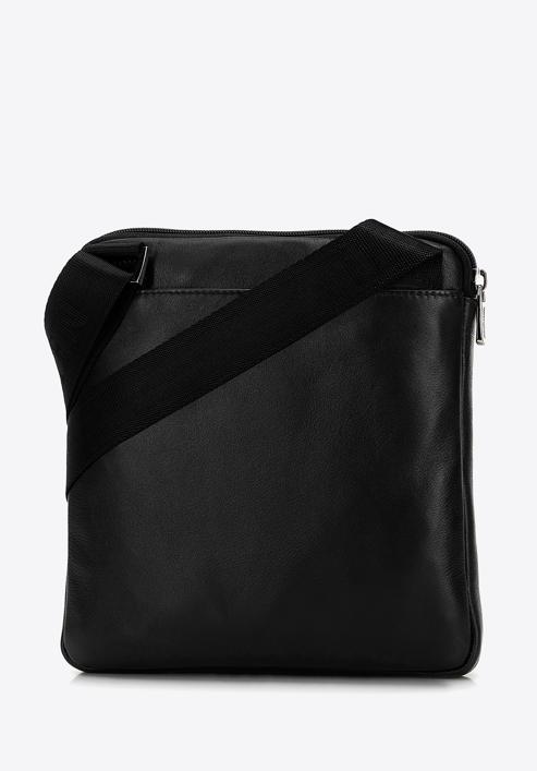 Men's leather messenger bag, black, 98-4U-901-4, Photo 2