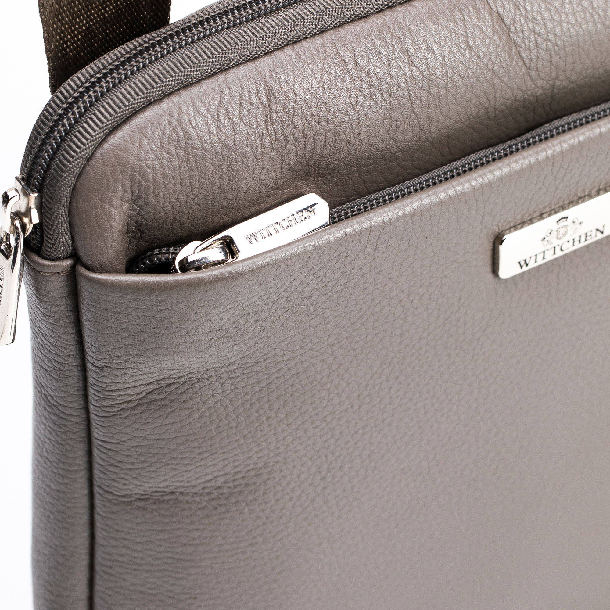 Malá pánska kožená crossbody taška 98-4U-901-44, Vyberte variant béžová