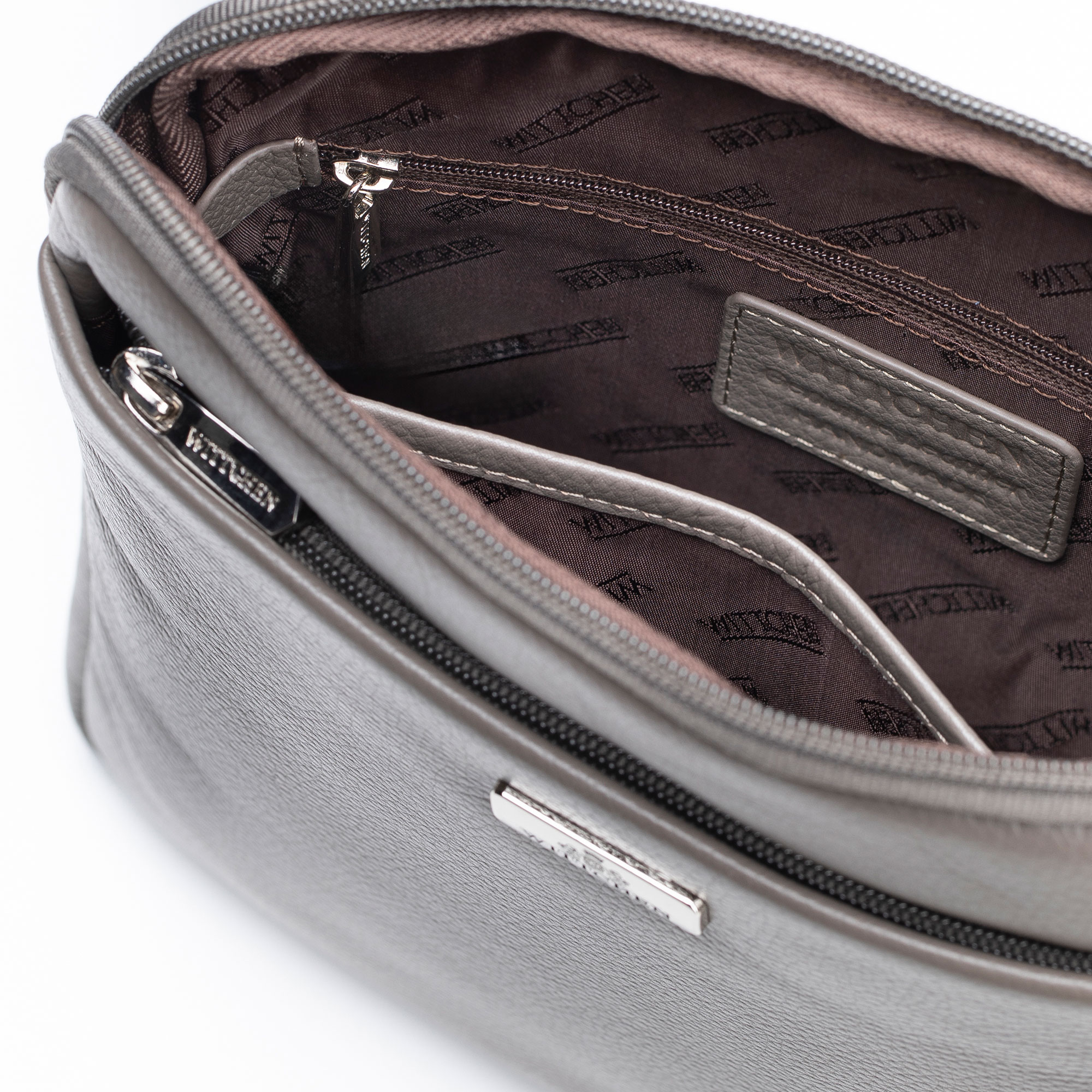 Malá pánska kožená crossbody taška 98-4U-901-44, Vyberte variant béžová