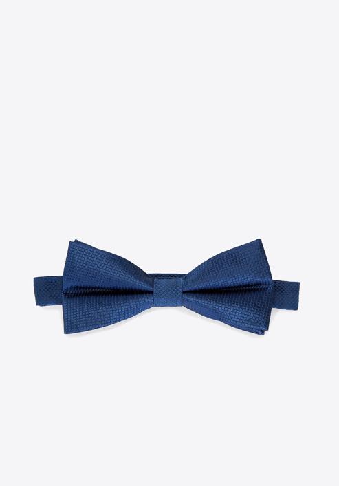 Men's silk bow tie, blue, 91-7I-001-X6, Photo 1