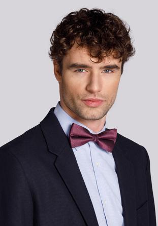 Men's silk bow tie, burgundy, 91-7I-001-2, Photo 1