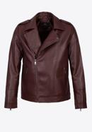 Men's faux leather biker jacket, cherry, 97-9P-154-Z-L, Photo 30