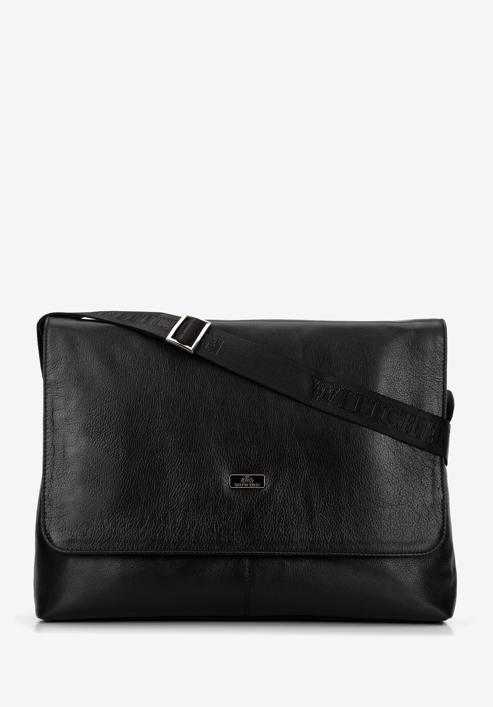 Men's 11’’/12’’ leather laptop bag, black, 98-3U-905-1, Photo 1