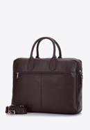 Men's leather 13”/14 laptop bag, brown, 97-3U-004-4, Photo 2