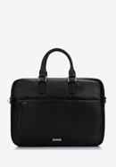 Men's leather laptop bag, black, 97-3U-009-1, Photo 1