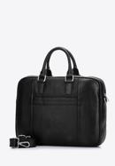 Men's leather laptop bag, black, 97-3U-009-1, Photo 2