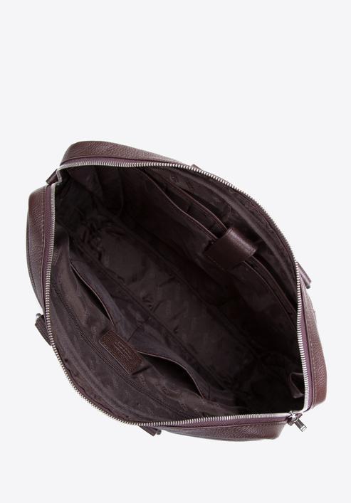 Men's leather laptop bag, brown, 97-3U-009-1, Photo 3