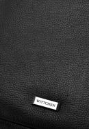 Men's leather laptop bag, black, 97-3U-009-1, Photo 4