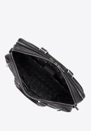 Men'  leather 13” laptop bag, black, 95-3U-022-1, Photo 3