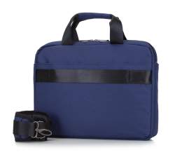 Męska torba na laptopa 13” z boczną kieszenią mała, granatowy, 92-3P-102-17, Zdjęcie 1