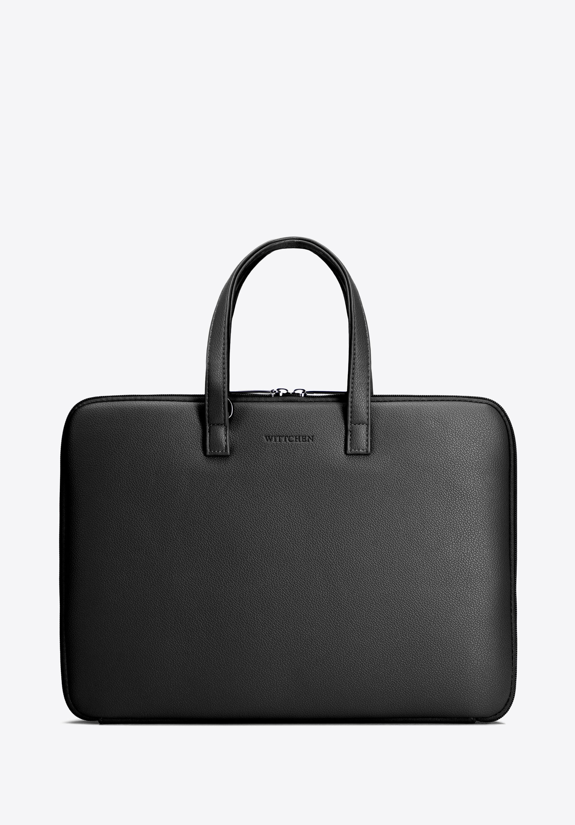 Męska torba na laptopa 14” z ekoskóry, czarny, 102-3P-922-1, Zdjęcie 1