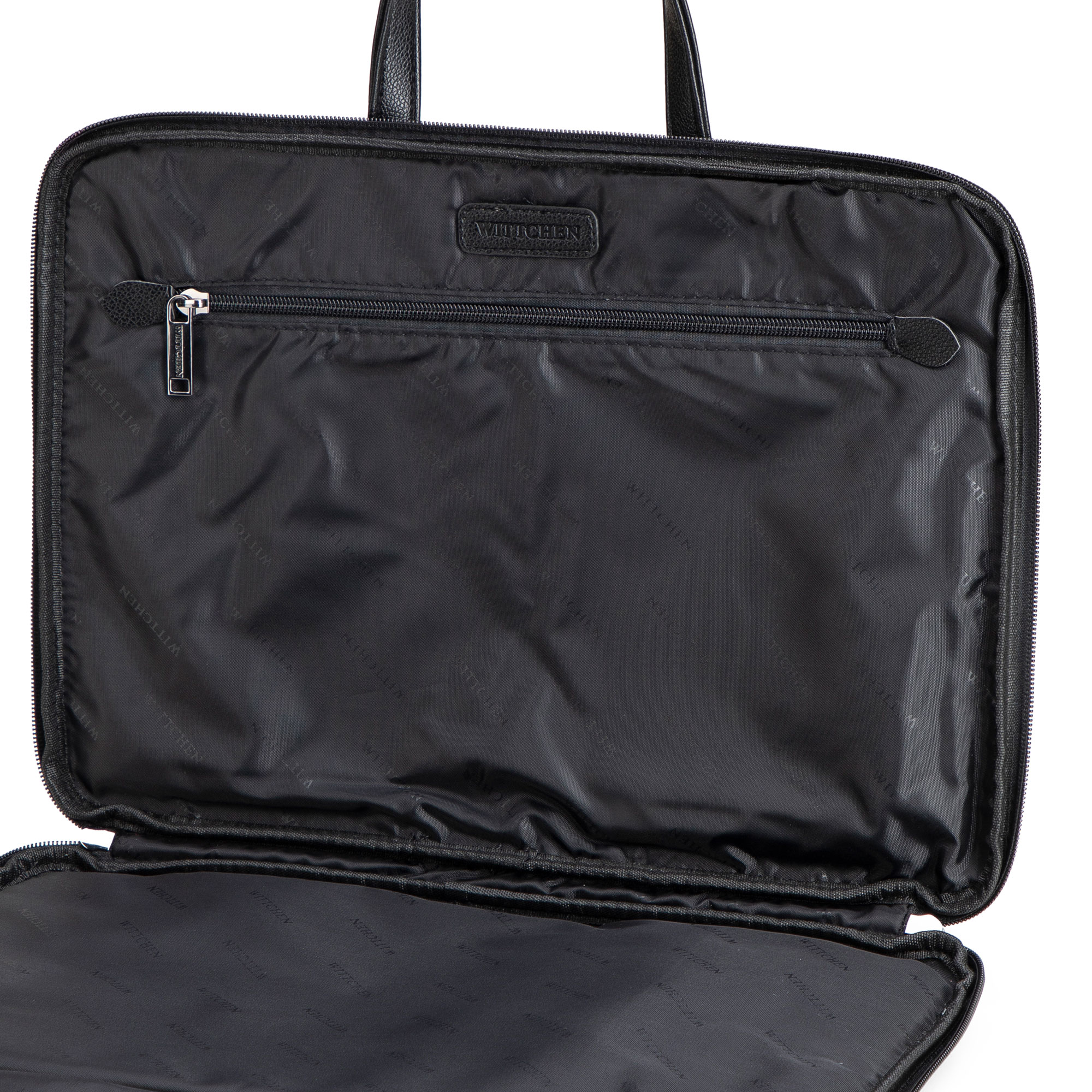 Pánska taška na notebook 14" z ekokože čierna 102-3P-922-1, Vyberte variant čierna