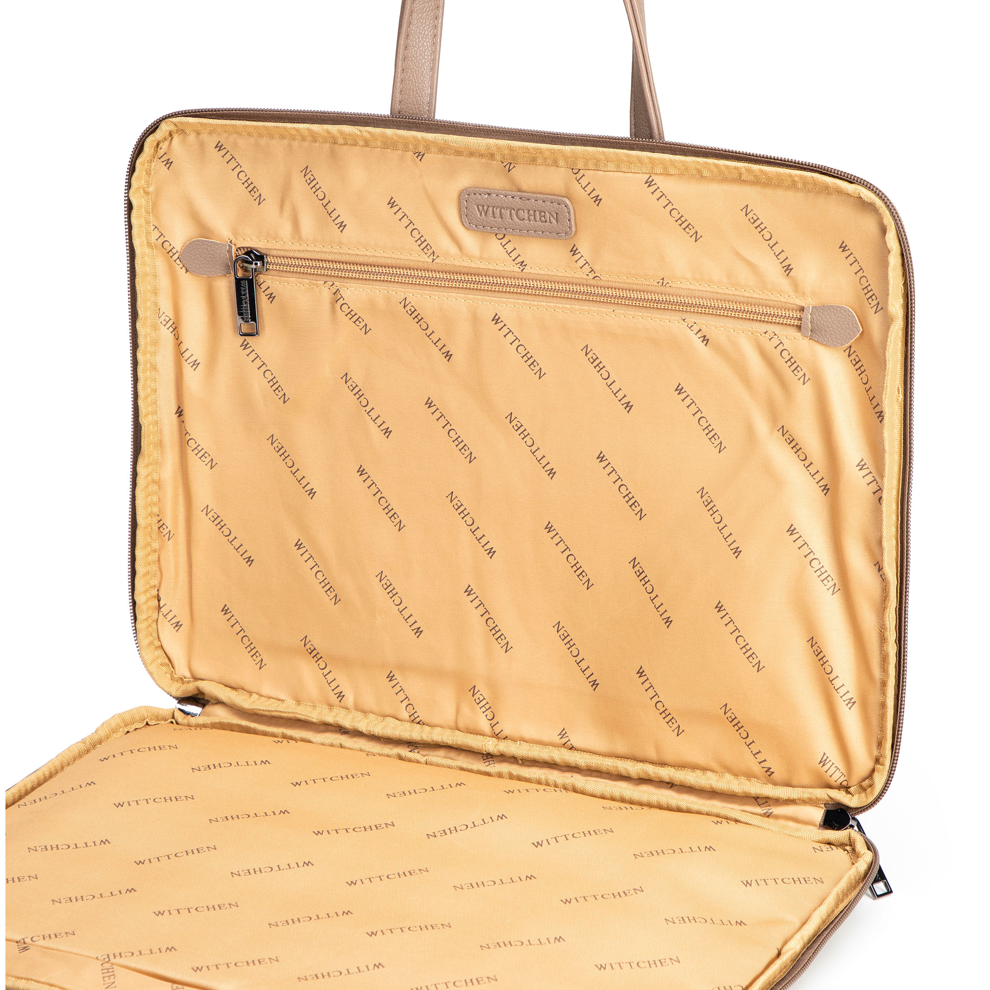 Pánska taška na notebook 14" z ekokože béžová 102-3P-922-9, Vyberte variant béžová