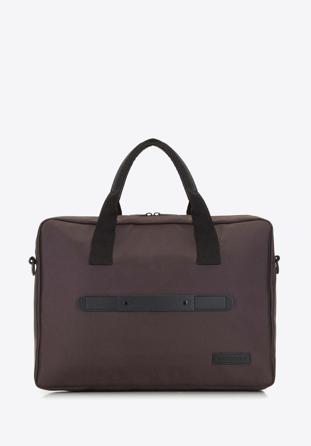 Men's classic laptop bag 15,6”, brown-black, 91-3P-700-4, Photo 1