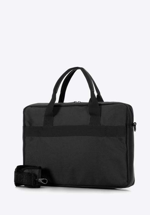 Męska torba na laptopa 15,6” klasyczna, czarny, 91-3P-700-4, Zdjęcie 2