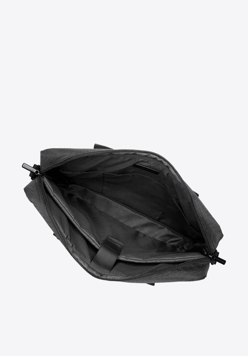 Męska torba na laptopa 15,6” klasyczna, czarny, 91-3P-700-4, Zdjęcie 4