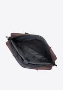 Męska torba na laptopa 15,6” klasyczna, brązowo-czarny, 91-3P-700-4, Zdjęcie 4