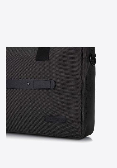 Men's classic laptop bag 15,6”, black, 91-3P-700-1, Photo 5