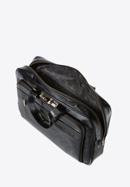 Męska torba na laptopa 15,6" skórzana vintage z licznymi kieszeniami, czarny, 21-3-314-1, Zdjęcie 3